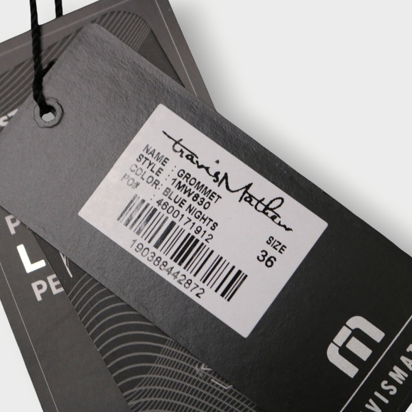 Travis Mathew Grommet Men's Textured PinStripe Blue Golf Shorts Size 36 NEW NWT - Picture 4 of 8